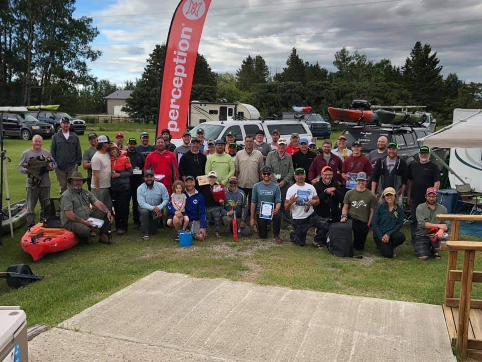 Group photo - 2019 Eastslope Kayak Fishing Classic